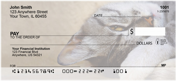Who Cares Cat Personal Checks | QBA-99