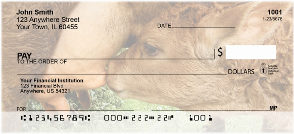 Baby Calves Personal Checks | QBB-07