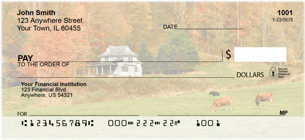 Grazing Cattle Personal Checks | QBB-11