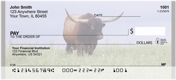 Longhorns Personal Checks | QBB-14