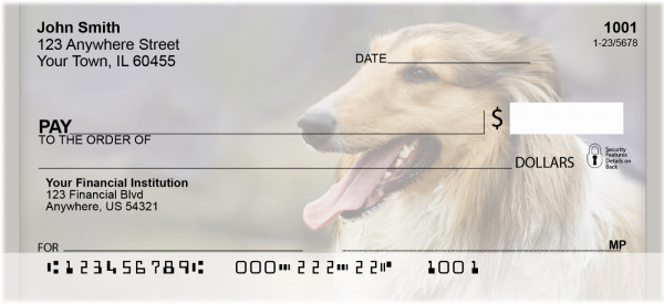 Collie Portraits Personal Checks | QBB-45