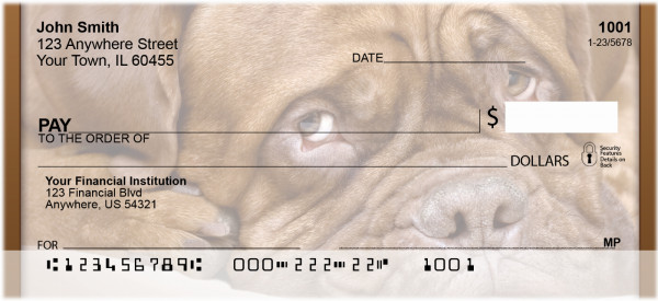 French Mastiff Personal Checks | QBB-55