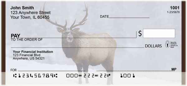 Rocky Mountain Elk Personal Checks | QBC-23