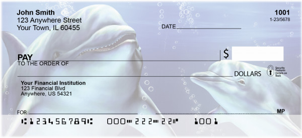 Friendly Dolphins Personal Checks | QBC-33