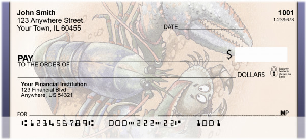 Lobster And Crab Personal Checks | QBC-38