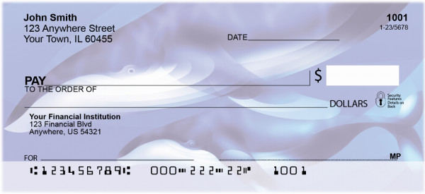 Whale Wonders Personal Checks | QBC-48