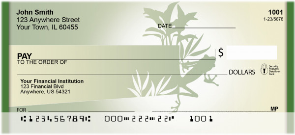 Frog Silhouette Personal Checks | QBC-51