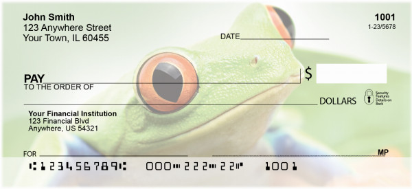 Funky Tree Frogs Personal Checks | QBC-52