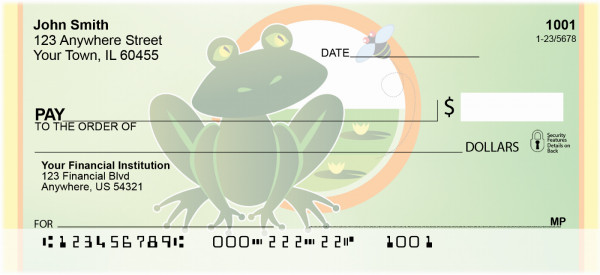 Jumping In Frog Personal Checks | QBC-54