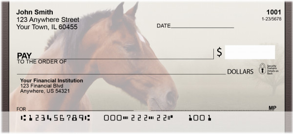 Horse Portraits Personal Checks | QBC-65