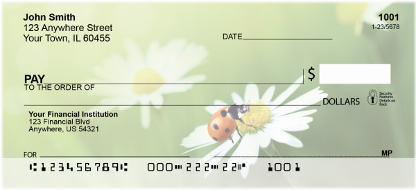 Daisy And Ladybugs Personal Checks | QBC-83
