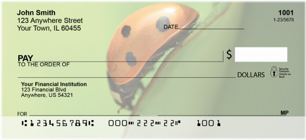 Lovely Ladybugs Personal Checks | QBC-90
