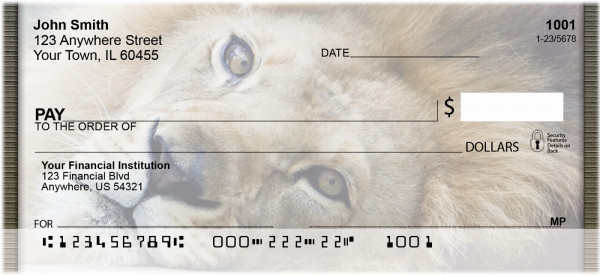 Lion eyes Personal Checks | QBC-97