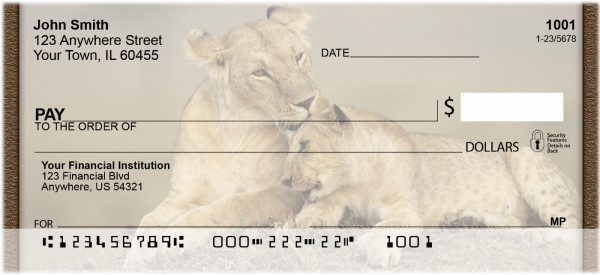 Lions Up Close Personal Checks | QBC-99