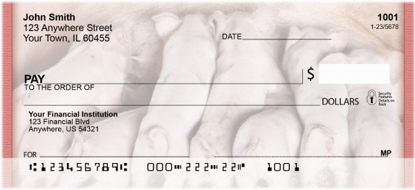 This Little Piggy Personal Checks | QBD-11