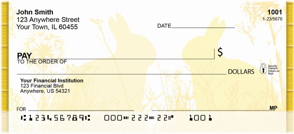 Sunny Bunny Personal Checks | QBD-14