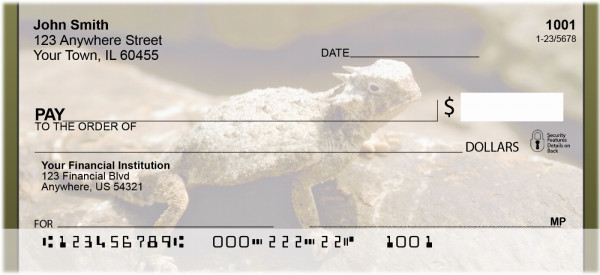 Horned Toad Personal Checks | QBD-16