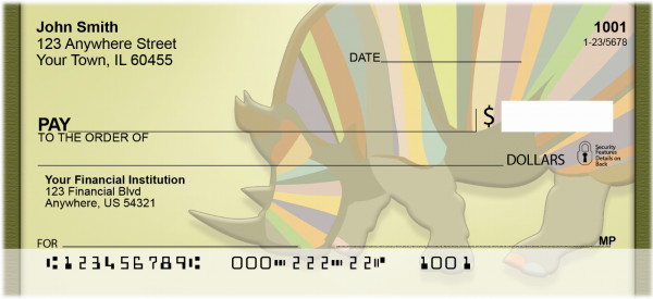 Rainbow Rhinos Personal Checks | QBD-17