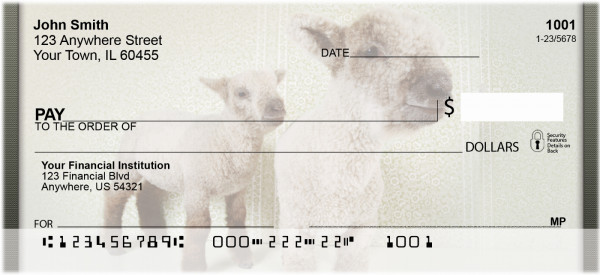 Little Lambs Personal Checks | QBD-34