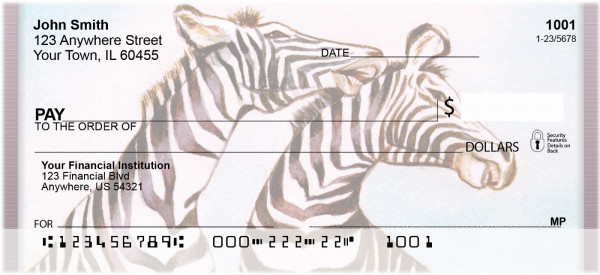 Zappy Zebra Personal Checks | QBD-45