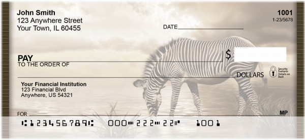 Zebra Fantasies Personal Checks | QBD-46