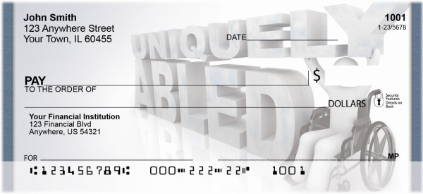 Uniquely Abled Personal Checks | QBD-76
