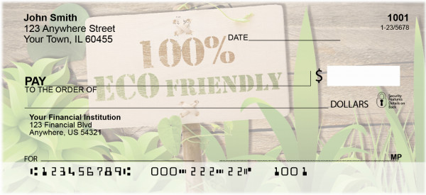 Eco Friendly Personal Checks | QBE-13
