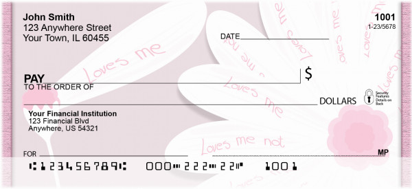 Loves Me Personal Checks | QBE-31
