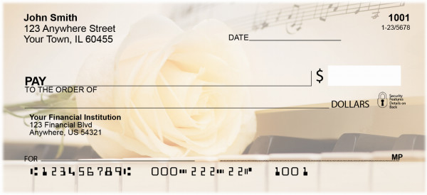 Rose Serenade Personal Checks | QBE-83