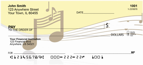 Sunny Notes Personal Checks | QBE-89