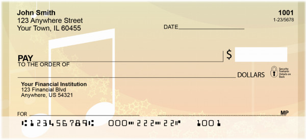 Color Me Musical Personal Checks | QBE-92