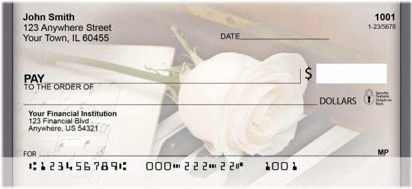 Music roses And Romance Personal Checks | QBE-95