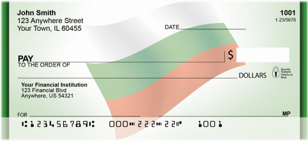 Bulgaria Flag Personal Checks | QBF-42