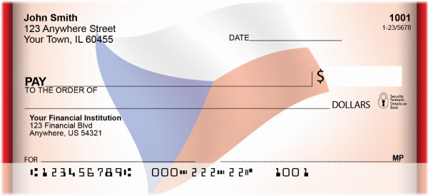 Czech Republic Flag Personal Checks | QBF-48