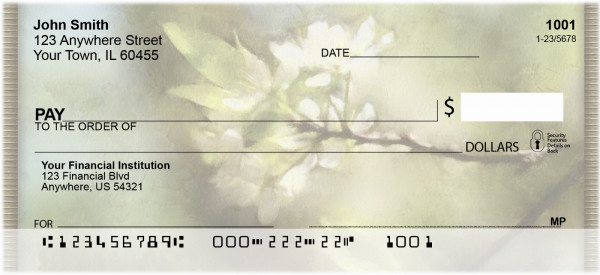 Springtime Blossoms Personal Checks | QBG-33
