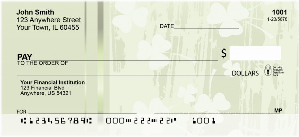 Mystical Clovers Personal Checks | QBG-37