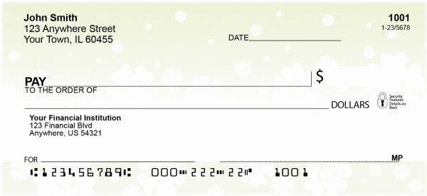 Daisies In The Air Personal Checks | QBG-41