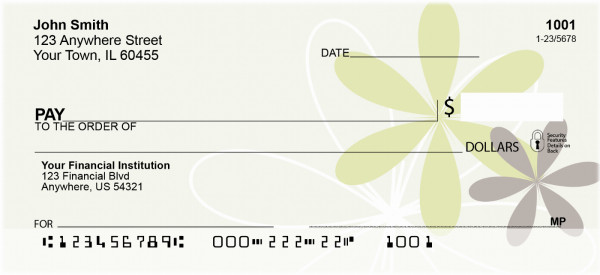 Quietly Retro Personal Checks | QBG-45