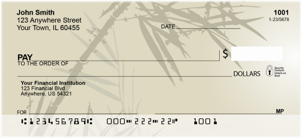 Mystical Bamboo Personal Checks | QBG-47