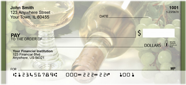 Fine White Wines Personal Checks | QBH-45