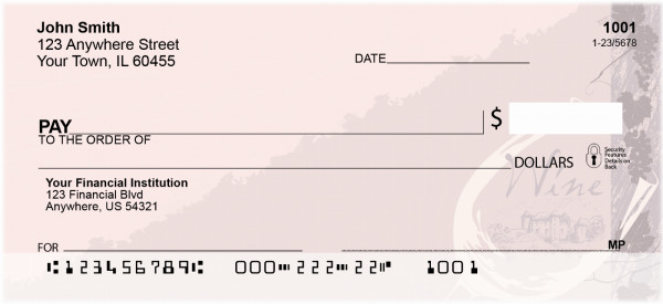 Wine Reflections Personal Checks | QBH-50