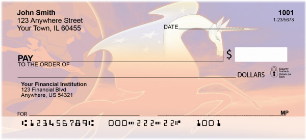 Unicorn Magic Personal Checks | QBH-64