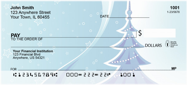Colors Of The Holidays Personal Checks | QBH-86