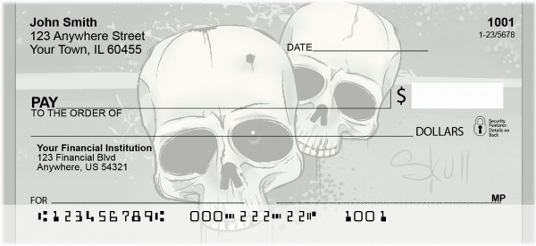 Skull Art Personal Checks | QBI-03