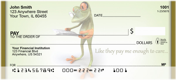 Office Thoughts Froggy Personal Checks | QBI-49