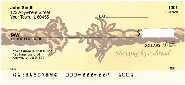 Hanging By A Thread Personal Checks | QBI-60