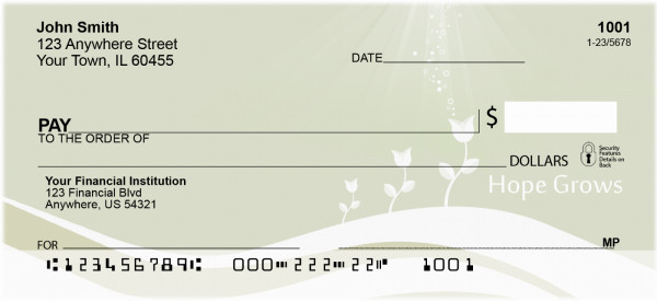 Hope Grows Hope Endures Personal Checks | QBI-64