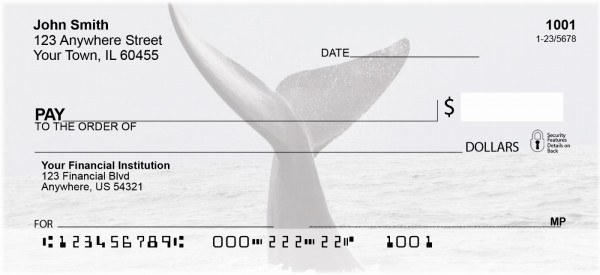 Whale Fish Tales Personal Checks | QBI-65