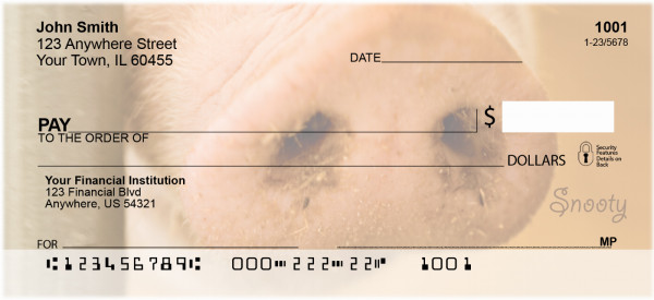 Snooty Personal Checks | QBI-97