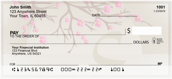 Cherry Blossom Serenity - C Monogram Checks | QBJ-61